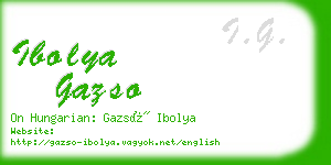 ibolya gazso business card